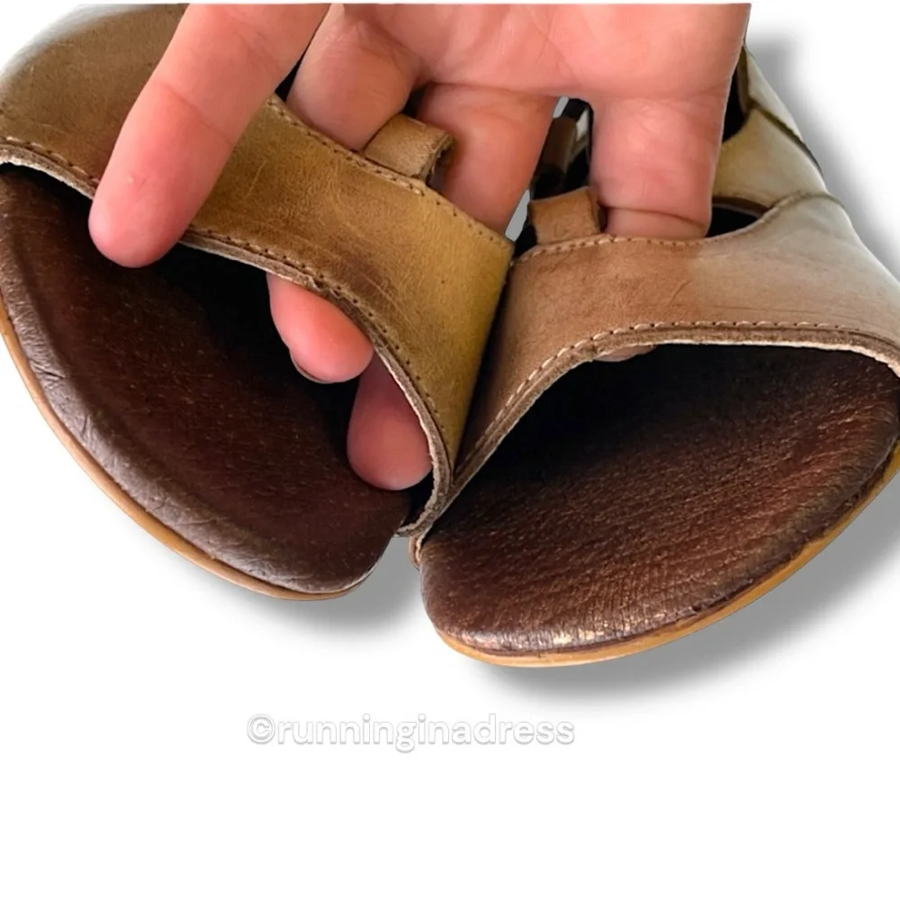 NWT Bed Stu Roan Women’s Winnie Leather Strappy Gladiator Sandal Size 6 In Tan - Picture 10 of 12